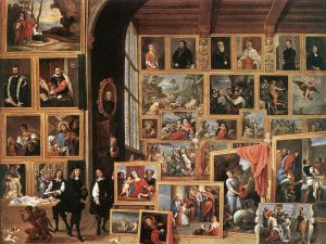 David Teniers the Younger œuvres - La Galerie De L'Archiduc Léopold à Bruxelles 1640