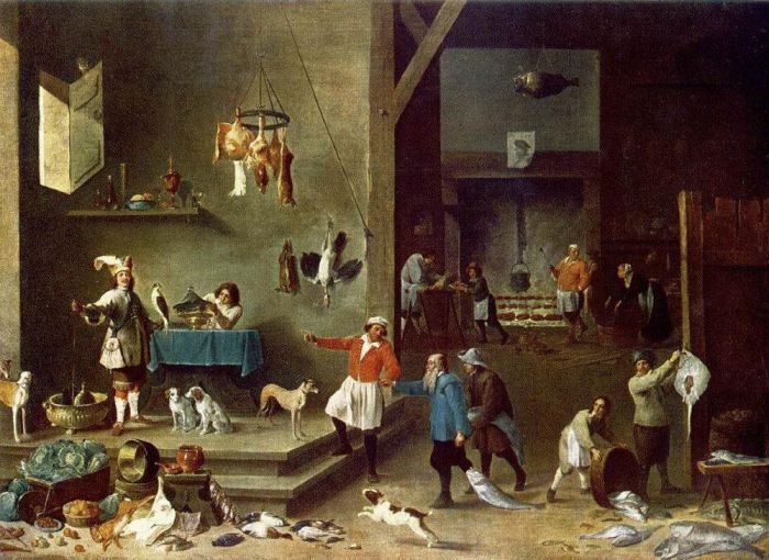 David Teniers the Younger Peinture à l'huile - La cuisine