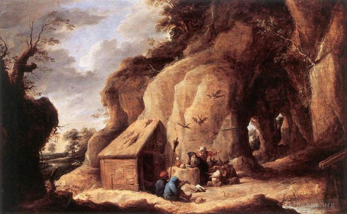 David Teniers the Younger Peinture à l'huile - La tentation de saint Antoine