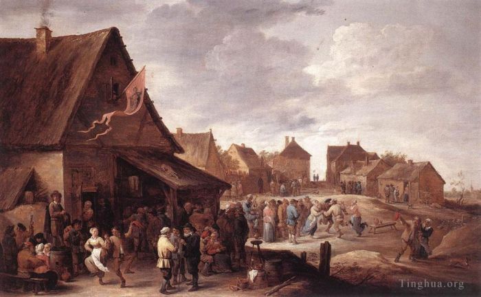 David Teniers the Younger Peinture à l'huile - Fête du Village