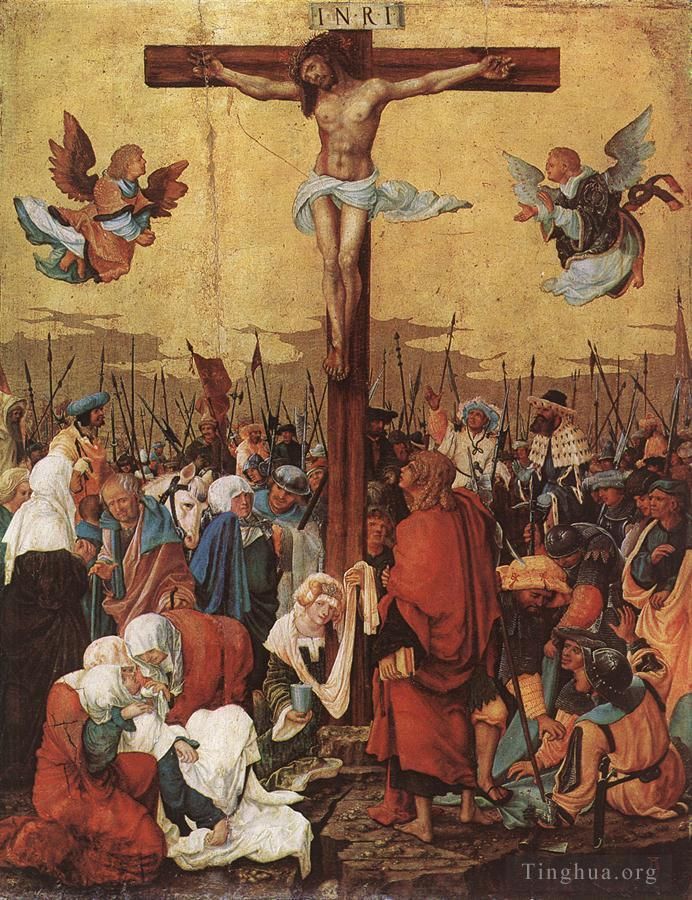 Denis van Alsloot Peinture à l'huile - Christ en croix 1520
