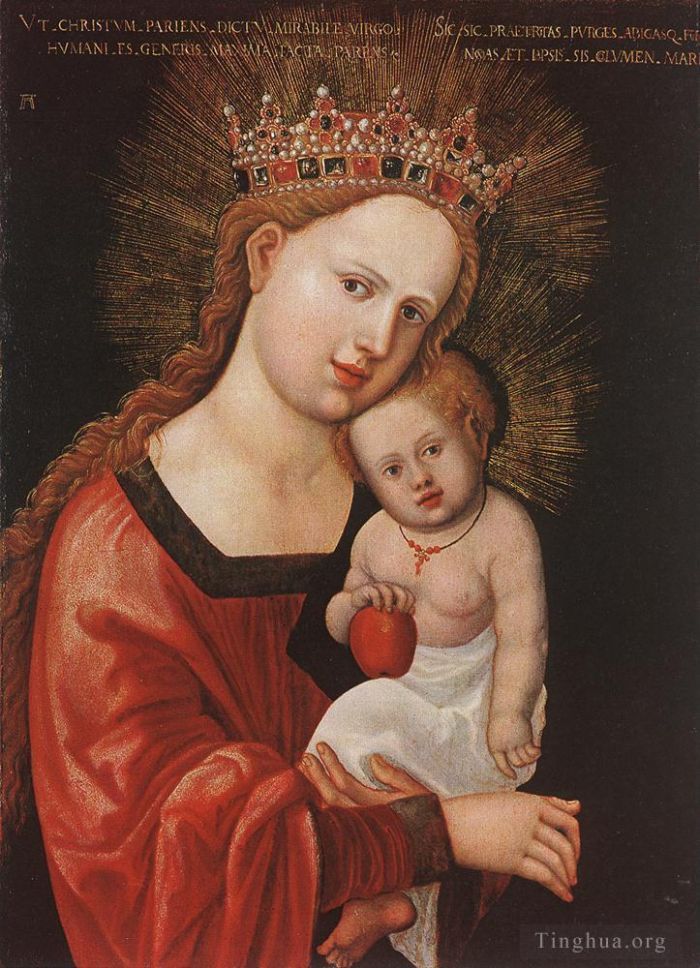 Denis van Alsloot Peinture à l'huile - Marie avec l'enfant