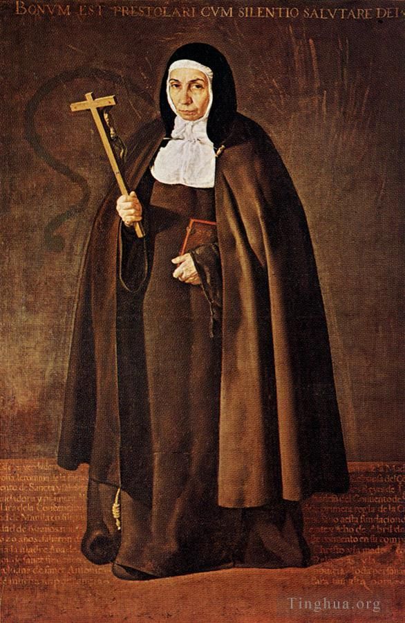 Diego Vélasquez Peinture à l'huile - Abbesse Jérôme de la Fontaine