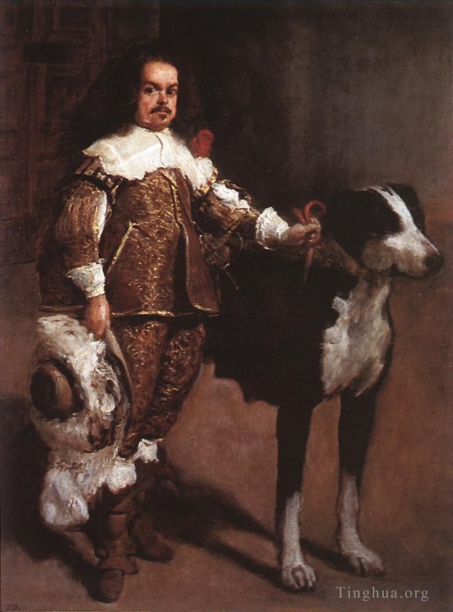 Diego Vélasquez Peinture à l'huile - Nain de la cour Don Antonio l'Anglais