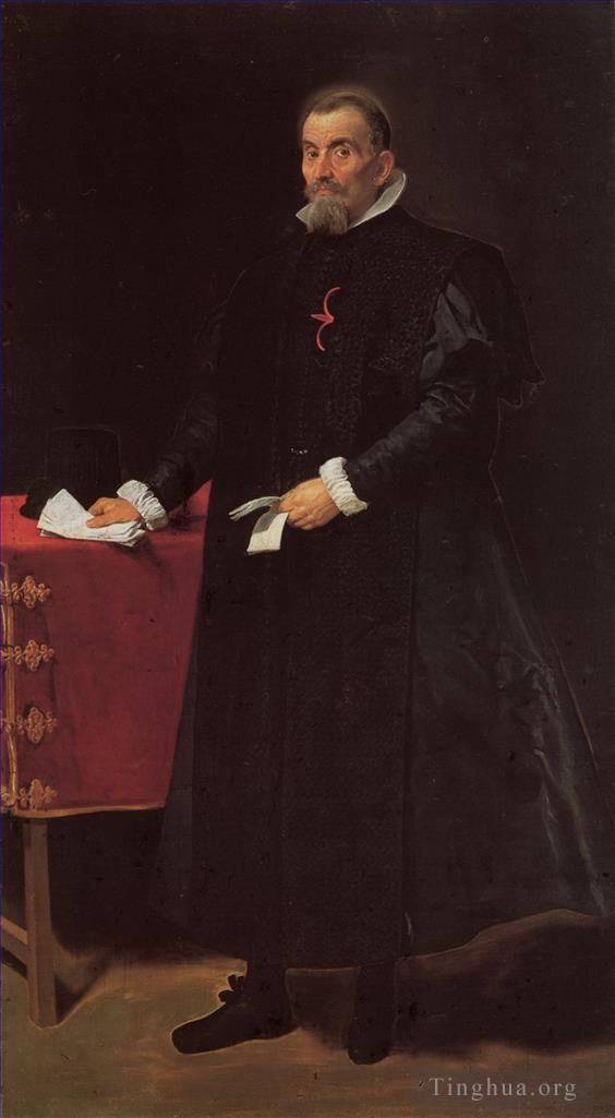 Diego Vélasquez Peinture à l'huile - Don portrait Diego del Corral et Arellano