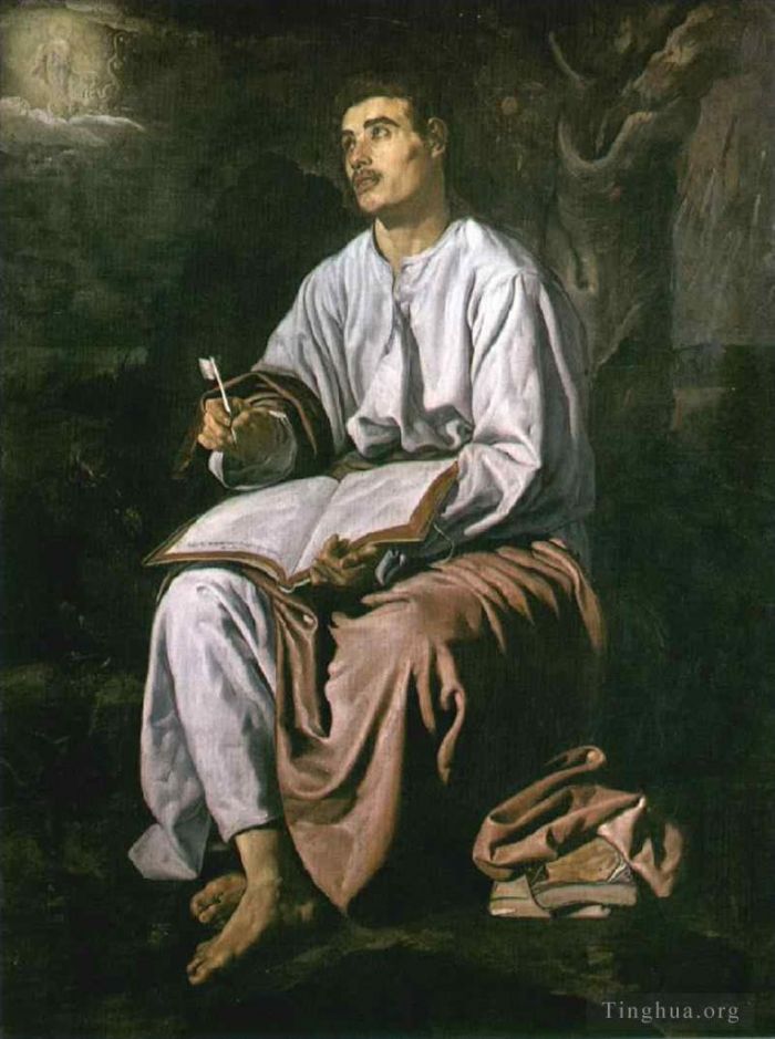Diego Vélasquez Peinture à l'huile - Jean à Patmos