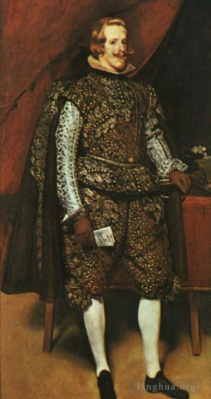 Diego Vélasquez œuvres - Philippe IV en marron et argent