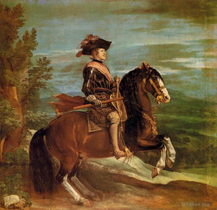 Diego Vélasquez Peinture à l'huile - Philippe IV à cheval