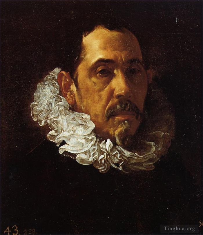 Diego Vélasquez Peinture à l'huile - Portrait d'un homme avec une barbiche