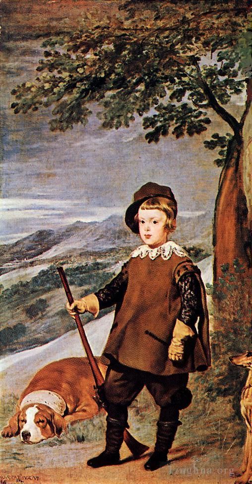 Diego Vélasquez Peinture à l'huile - Prince Baltasar Charles comme chasseur