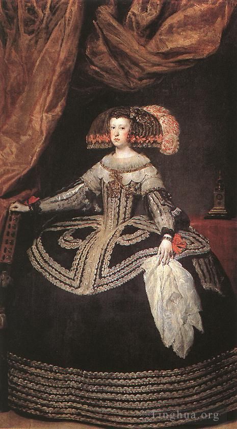 Diego Vélasquez Peinture à l'huile - Reine Dona Mariana d'Autriche