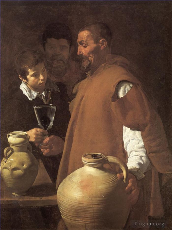 Diego Vélasquez Peinture à l'huile - Le vendeur d'eau de Séville