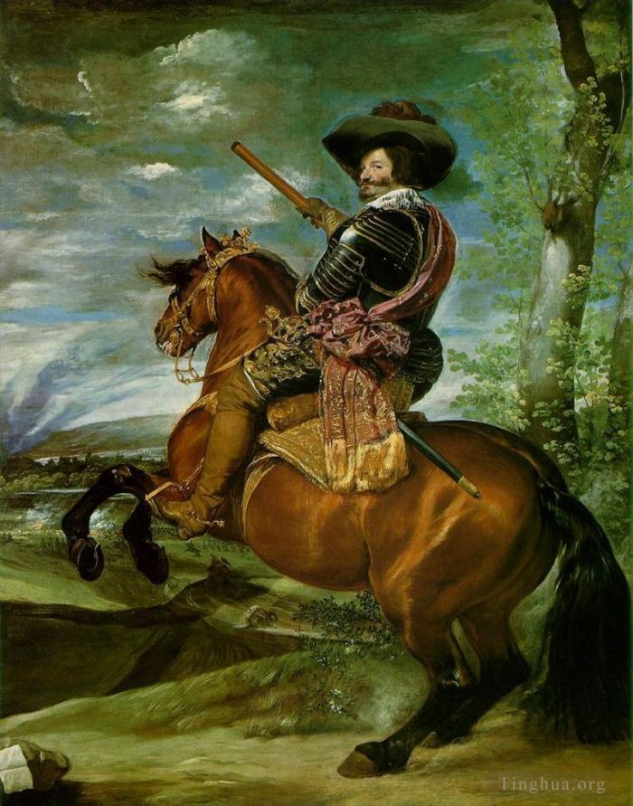 Diego Vélasquez Peinture à l'huile - Le comte duc d'Olivares à cheval