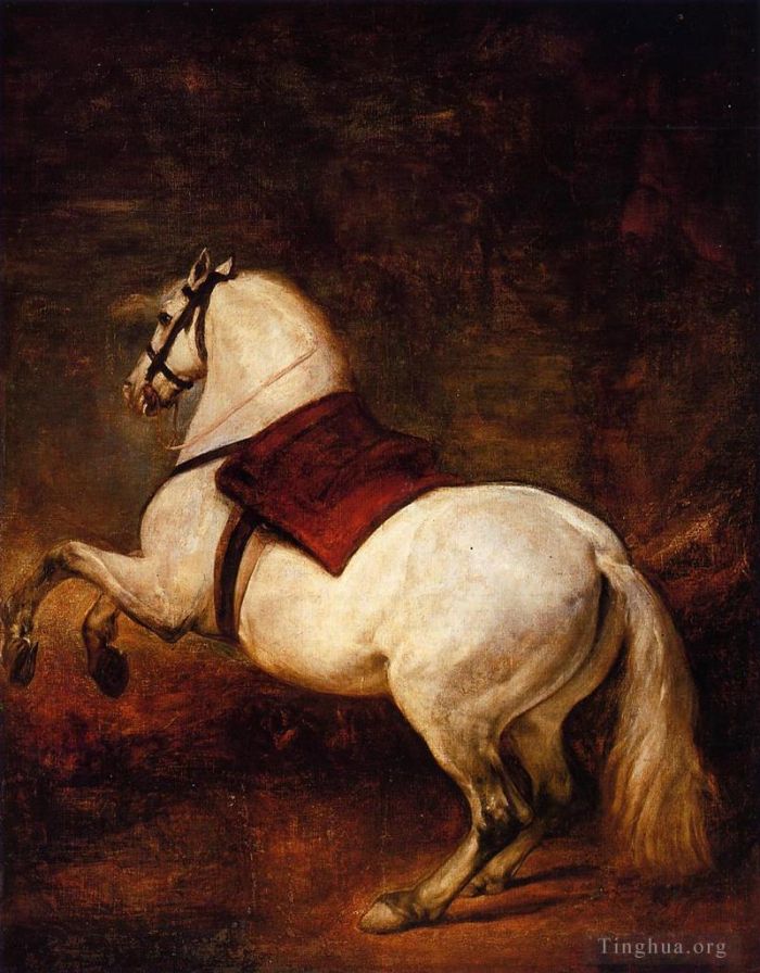 Diego Vélasquez Peinture à l'huile - Le cheval blanc