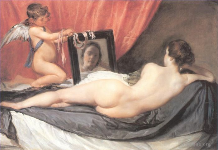 Diego Vélasquez Peinture à l'huile - Vénus ici Miroir