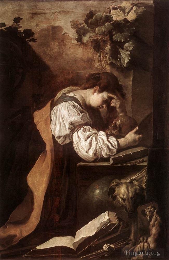 Domenico Fetti Peinture à l'huile - Mélancolie 1622