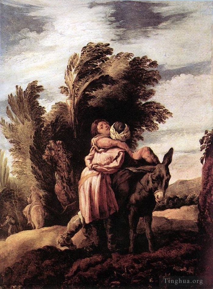 Domenico Fetti Peinture à l'huile - La parabole du bon Samaritain