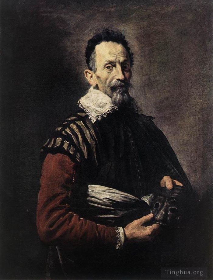 Domenico Fetti Peinture à l'huile - Portrait d'un acteur