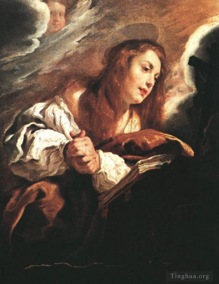 Domenico Fetti Peinture à l'huile - Sainte Marie-Madeleine pénitente
