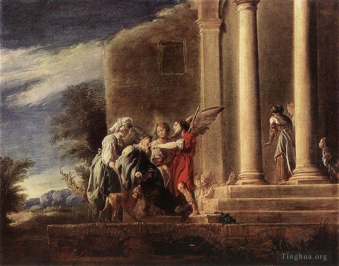 Domenico Fetti Peinture à l'huile - Tobias guérissant son père