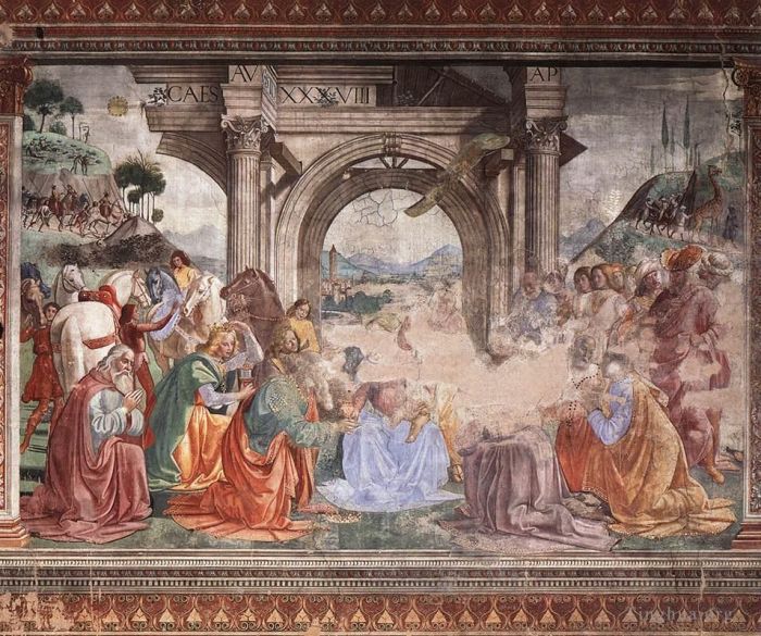 Domenico Ghirlandaio Types de peintures - Adoration des Mages