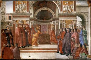 Domenico Ghirlandaio œuvres - Ange apparaissant à Zacharie