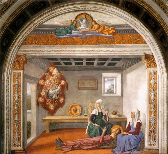 Domenico Ghirlandaio Types de peintures - Annonce de décès à St Fina