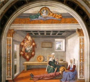 Domenico Ghirlandaio œuvres - Annonce de décès à St Fina