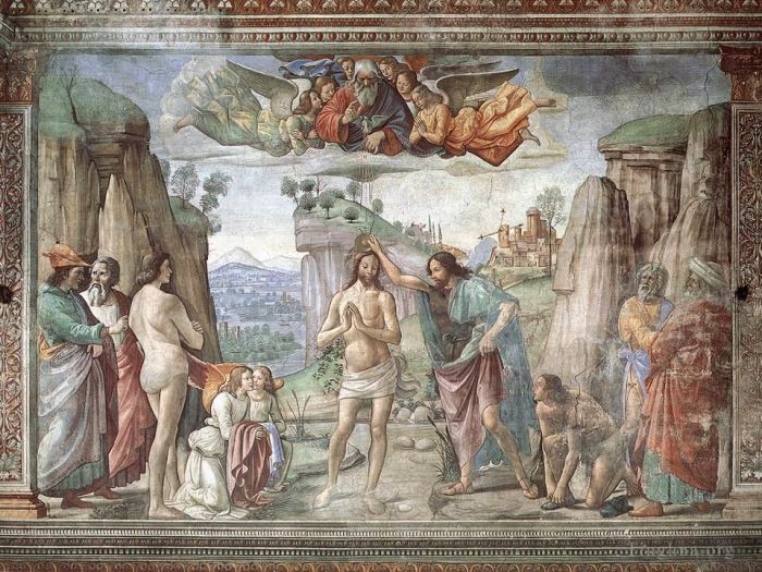 Domenico Ghirlandaio Types de peintures - Baptême du Christ