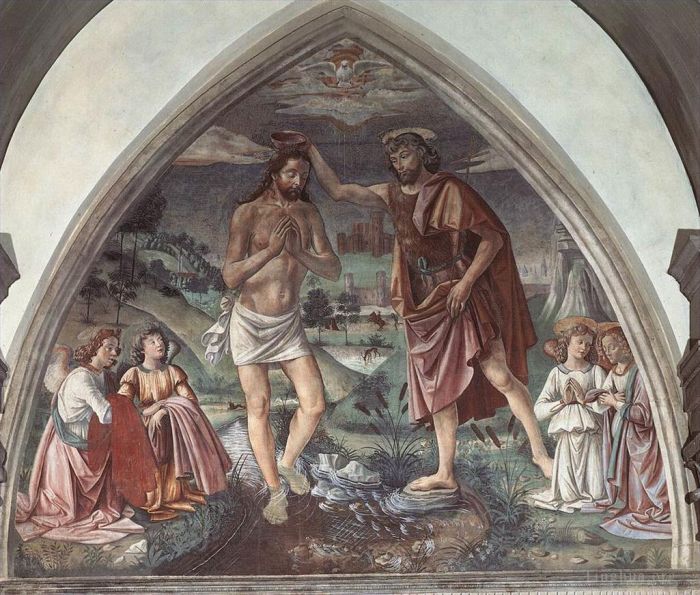 Domenico Ghirlandaio Types de peintures - Baptême du Christ