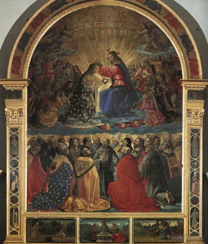 Domenico Ghirlandaio Types de peintures - Couronnement de la Vierge Pic1