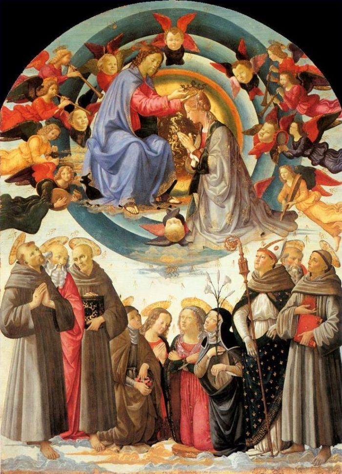 Domenico Ghirlandaio Types de peintures - Couronnement De La Vierge Pic2