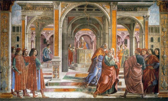 Domenico Ghirlandaio Types de peintures - Expulsion de Joachim du Temple