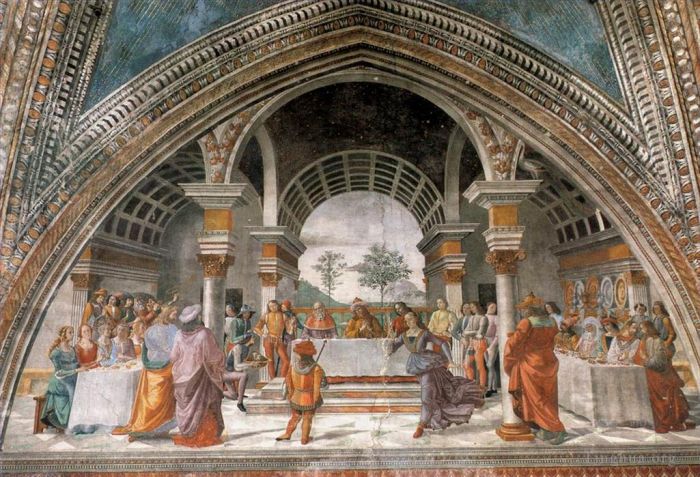 Domenico Ghirlandaio Types de peintures - Banquet d'Hérode