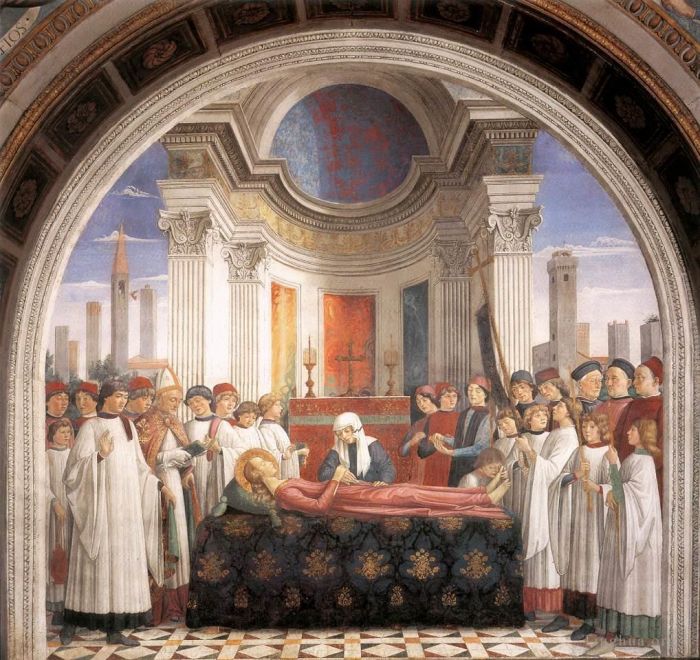 Domenico Ghirlandaio Types de peintures - Obsèques de Sainte Fina