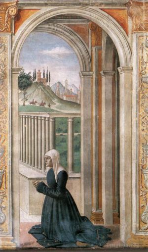Domenico Ghirlandaio œuvres - Portrait de la donatrice Francesca Pitti Tornabuoni
