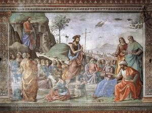 Domenico Ghirlandaio œuvres - Prédication de saint Jean-Baptiste