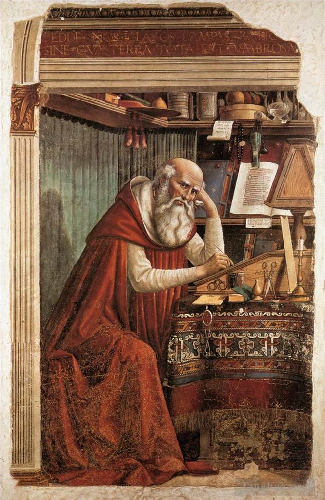 Domenico Ghirlandaio Types de peintures - St Jérôme dans son bureau