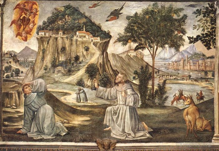 Domenico Ghirlandaio Types de peintures - Le Saint François Saint François