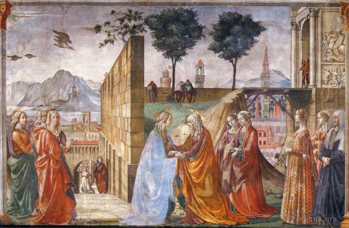 Domenico Ghirlandaio Types de peintures - Visitation