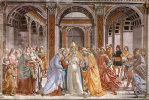 Domenico Ghirlandaio œuvres - Mariage de Marie