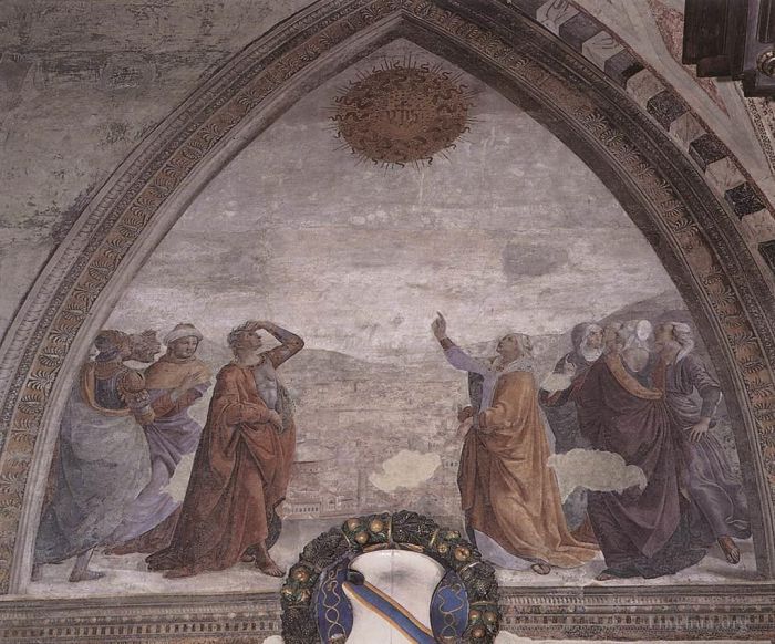 Domenico Ghirlandaio Types de peintures - Rencontre d'Auguste et de la Sibylle
