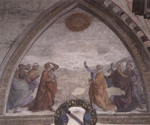 Domenico Ghirlandaio œuvres - Rencontre d'Auguste et de la Sibylle