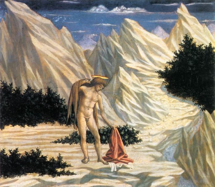 Domenico Veneziano Types de peintures - Saint Jean dans le désert