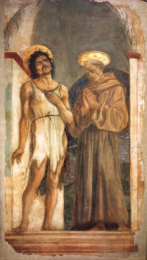 Domenico Veneziano Types de peintures - Saint Jean-Baptiste et Saint François