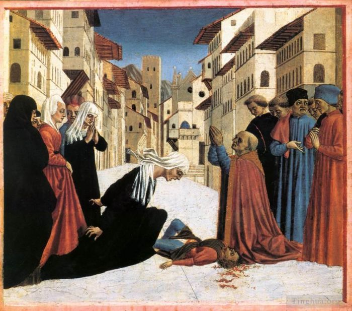 Domenico Veneziano Types de peintures - Saint Zénobe accomplit un miracle