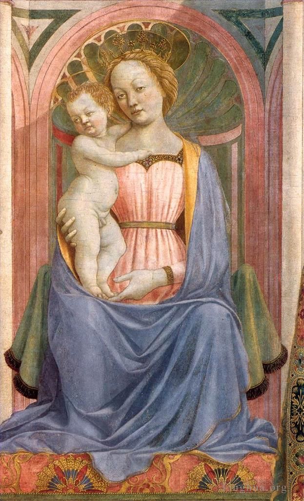 Domenico Veneziano Types de peintures - La Vierge à l'Enfant avec les saints3