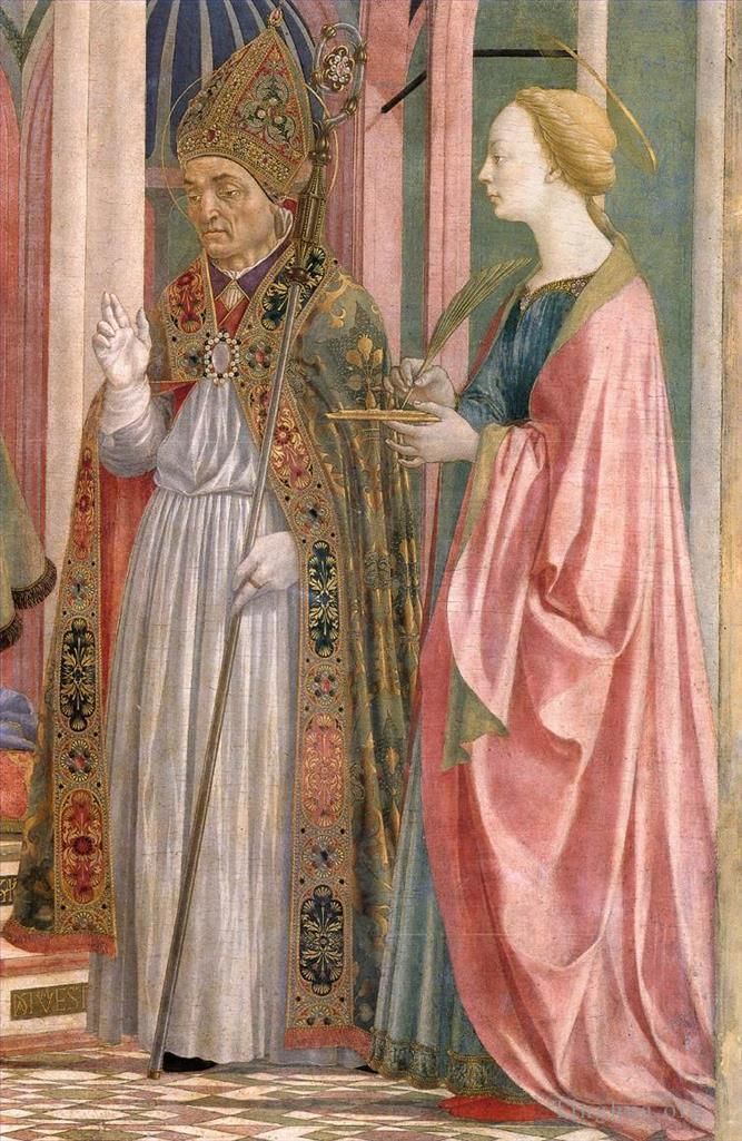 Domenico Veneziano Types de peintures - La Vierge à l'Enfant avec les saints4