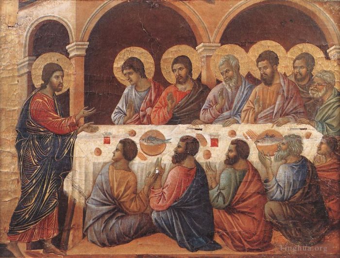 Duccio di Buoninsegna Types de peintures - Apparition pendant que les apôtres sont à table