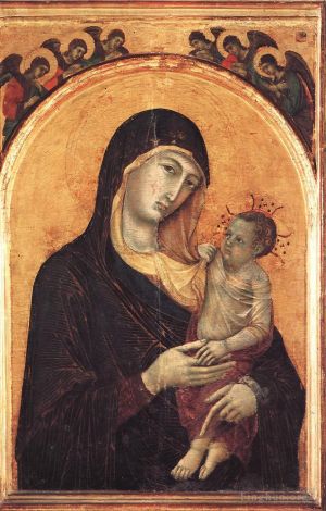 Duccio di Buoninsegna œuvres - Vierge à l'Enfant avec six anges